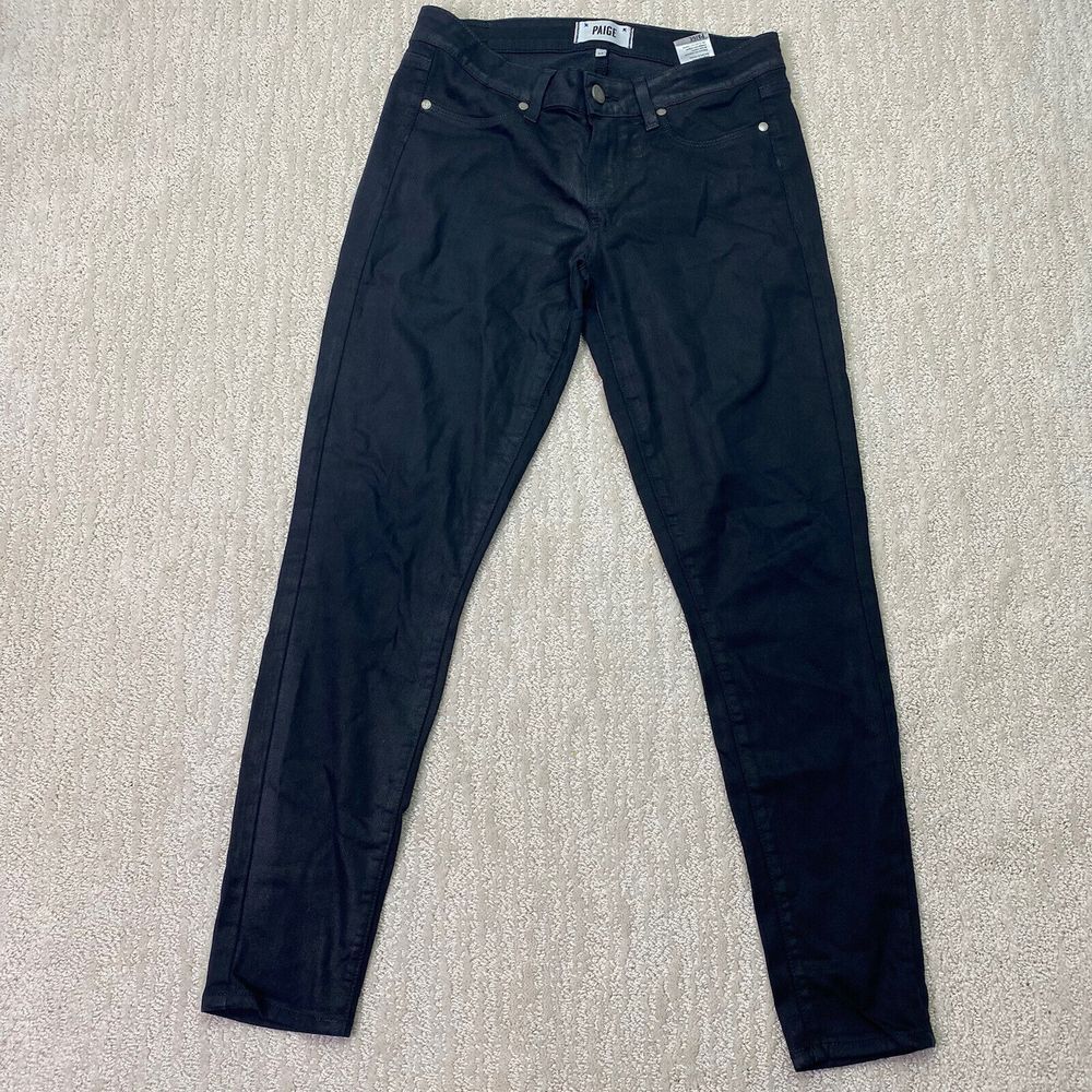 Paige Ankle Skinny Jeans‎ Womens Black Size 28